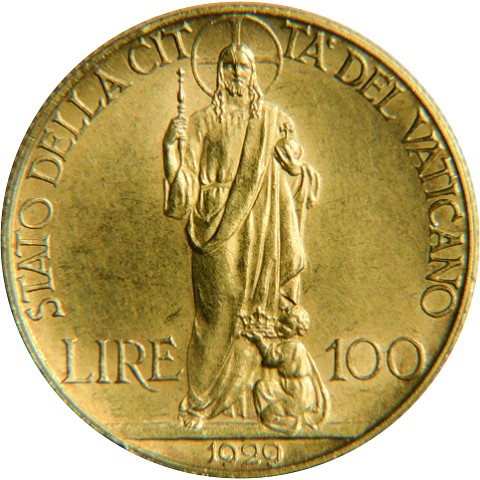 100 Lire 1929-1935 - Pio XI - Città del Vaticano