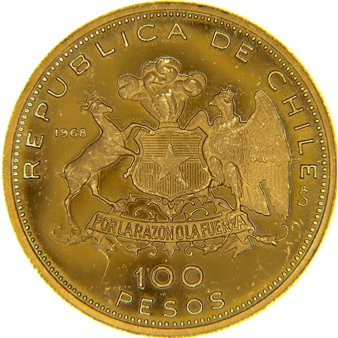 100 Pesos 1968 - Cile