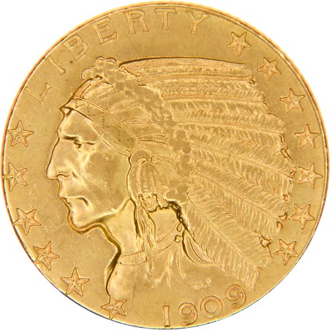 5 Dollari Indiano 1908-1929 - Stati Uniti d’America