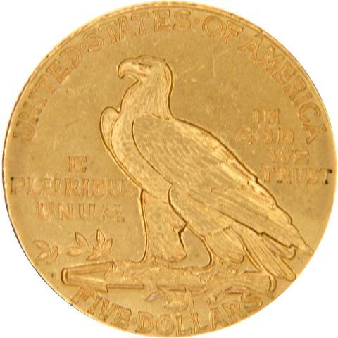 5 Dollari Indiano 1908-1929 - Stati Uniti d’America