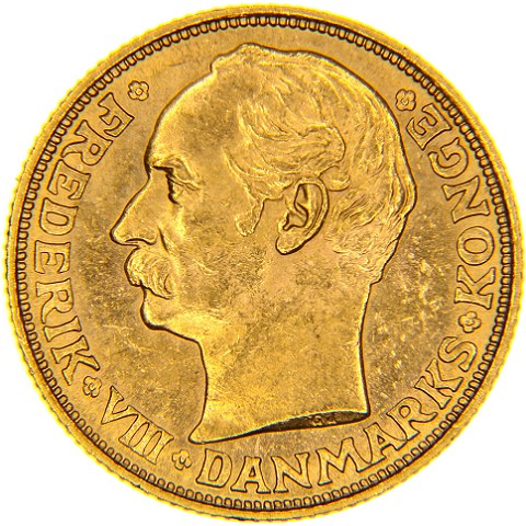 20 Corone 1908-1912 - Danimarca