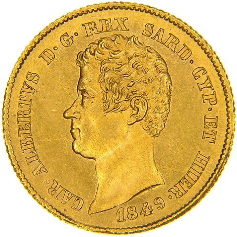 20 Lire 1831-1849 - Carlo Alberto - Regno di Sardegna