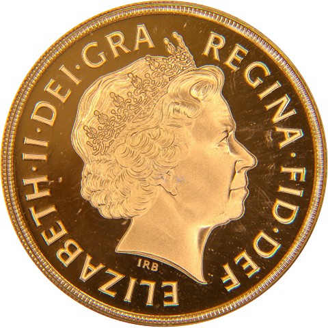 2 Sterline 2002 con stemma - Regina Elisabetta II - Golden Jubilee - Regno Unito