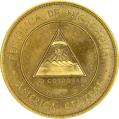 50 Cordobas 1967 - Nicaragua