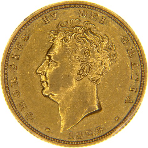 Sterlina 1825-1830 - Re Giorgio IV - Regno Unito