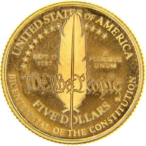 5 Dollari 1987 - Stati Uniti d’America