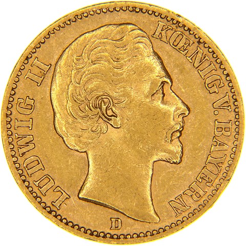 20 Marchi 1872-1878 - Ludovico II - Germania - Baviera