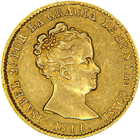 80 Reales 1838-1849 - Isabella II - Spagna