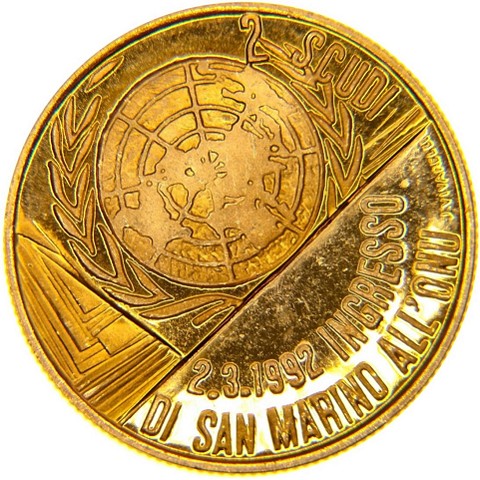 2 Scudi 1992 - San Marino