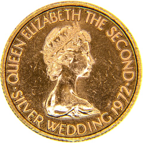5 Pounds 1972 - Elisabetta II - Jersey