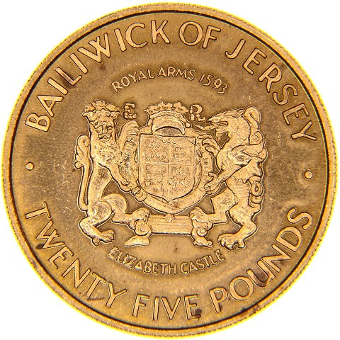 25 Pounds 1972 - Elisabetta II - Jersey