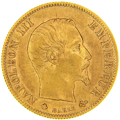 5 Franchi 1854-1860 - Napoleone III - Francia