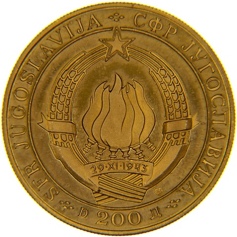 200 Dinari 1968 - Jugoslavia