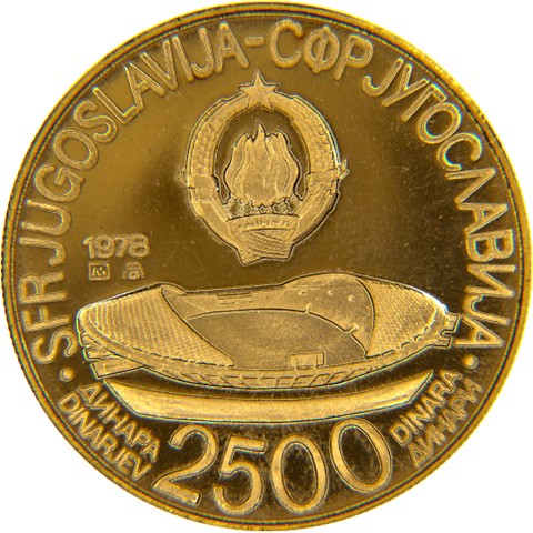 2500 Dinari 1978 - Jugoslavia