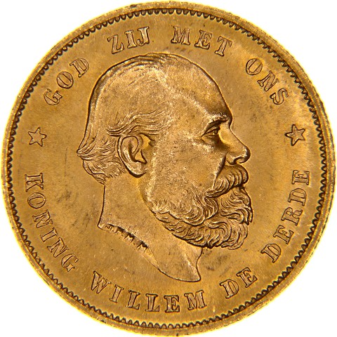 10 Gulten 1876-1889 - Guglielmo III - Olanda
