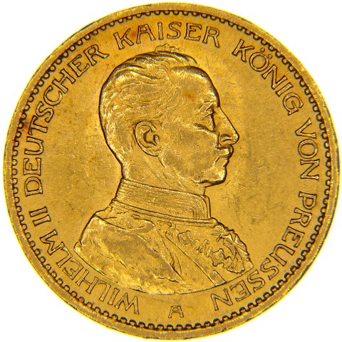 20 Marchi 1913-1915 - Guglielmo II - Germania - Prussia