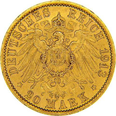 20 Marchi 1913-1915 - Guglielmo II - Germania - Prussia