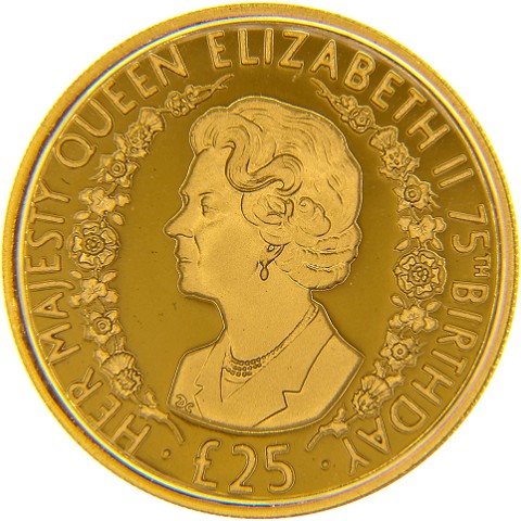 25 Pounds 2001 - Elisabetta II - Alderney