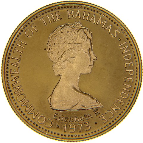 50 Dollari 1973 - Elisabetta II - Bahamas