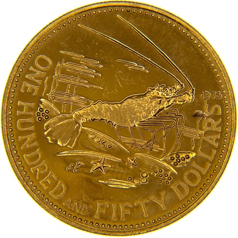 150 Dollari 1973-1977 - Elisabetta II - Bahamas