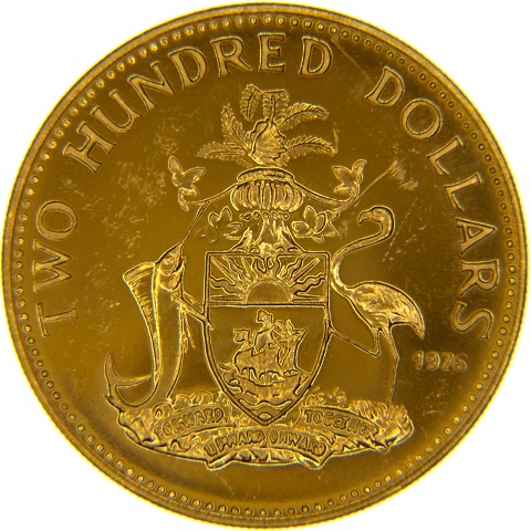 200 Dollari 1973-1977 - Elisabetta II - Bahamas