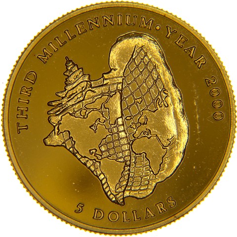 5 Dollari 1996 - Elisabetta II - Bahamas