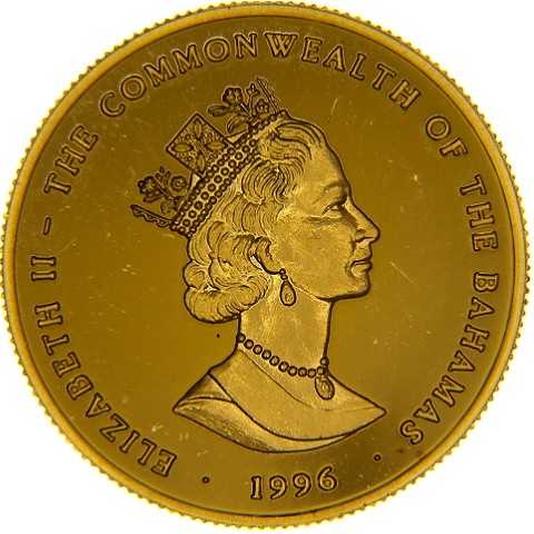 5 Dollari 1996 - Elisabetta II - Bahamas