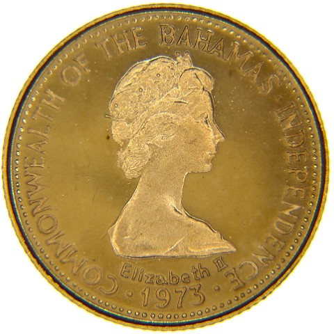10 Dollari 1973 - Elisabetta II - Bahamas
