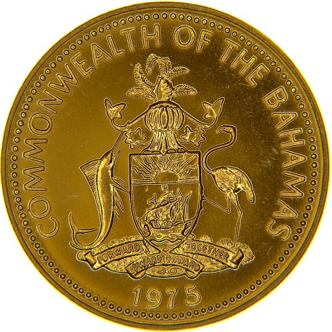 100 Dollari 1975-1977 - Elisabetta II - Bahamas