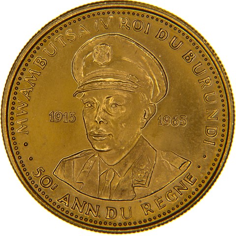 25 Franchi 1965 - Mwambutsa IV - Burundi