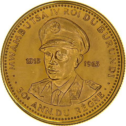 10 Franchi 1965 - Mwambutsa IV - Burundi