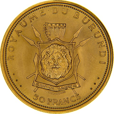 50 Franchi 1965 - Mwambutsa IV - Burundi