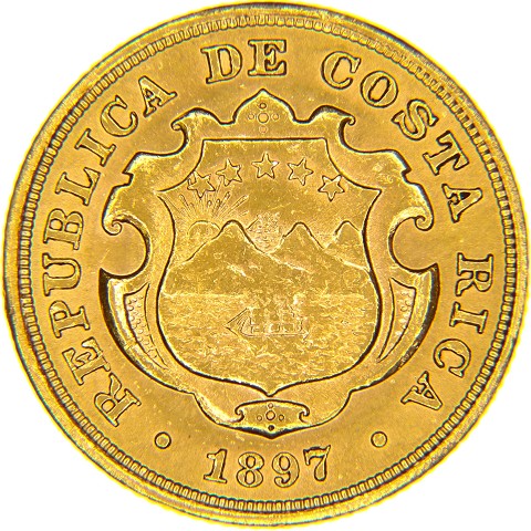 10 Colones 1897-1900 - Costa Rica