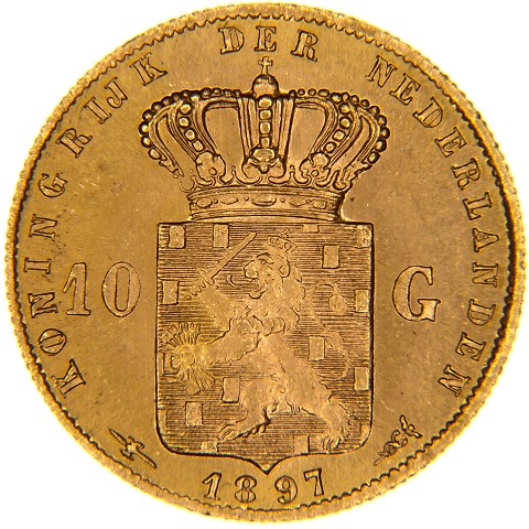 10 Gulten 1892-1897 - Guglielmina - Olanda