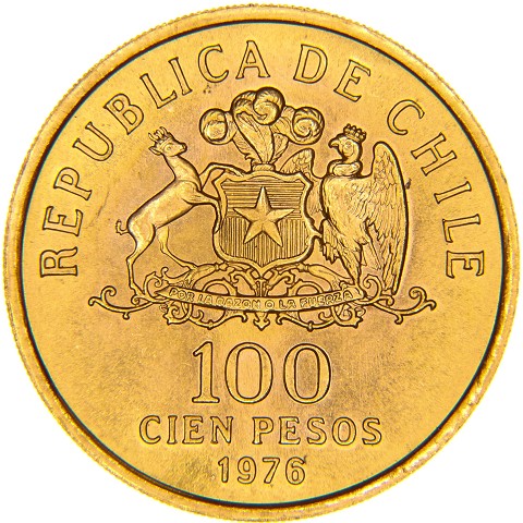 100 Pesos 1976 - Cile