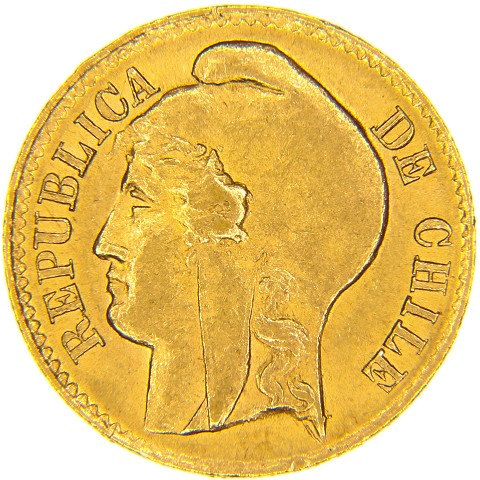 5 Pesos 1895-1896 - Cile