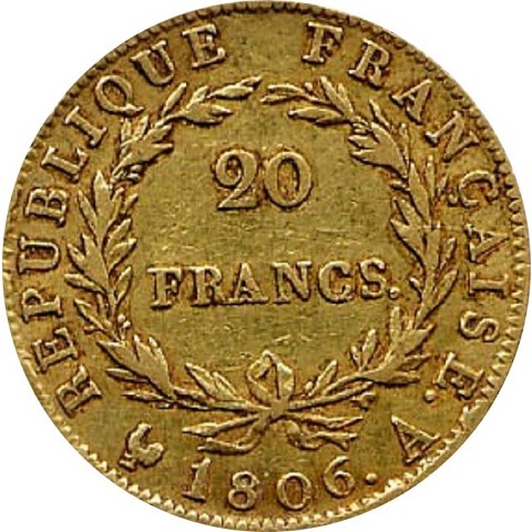 20 Franchi 1806 - Napoleone I - Francia