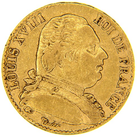 20 Franchi 1814-1815 - Luigi XVIII - Francia