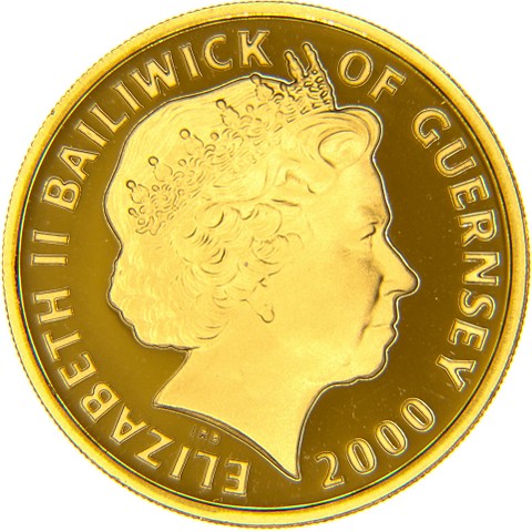 25 Pounds 2000 - Elisabetta II - Guernsey