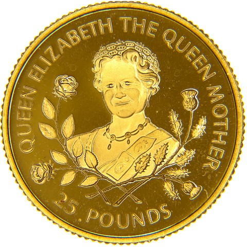 25 Pounds 1995 - Elisabetta II - Guernsey