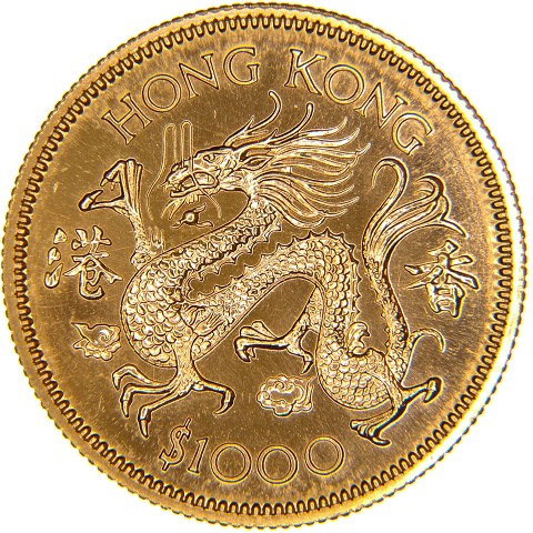 1000 Dollari 1976 - Elisabetta II - Hong Kong