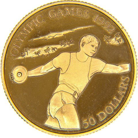 50 Dollari 1992 - Elisabetta II - Niue