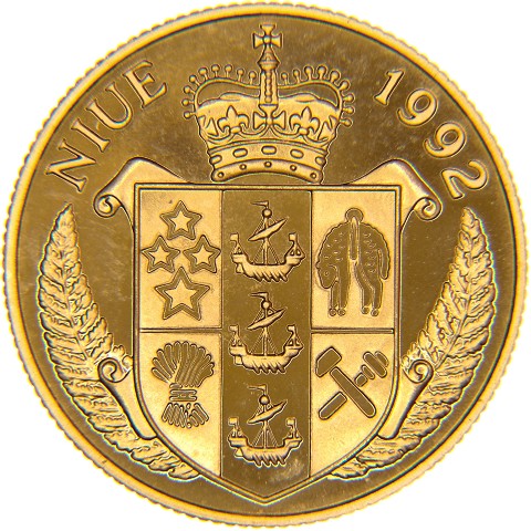 50 Dollari 1992 - Elisabetta II - Niue