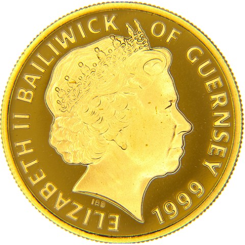 25 Pounds 1999 - Elisabetta II - Guernsey