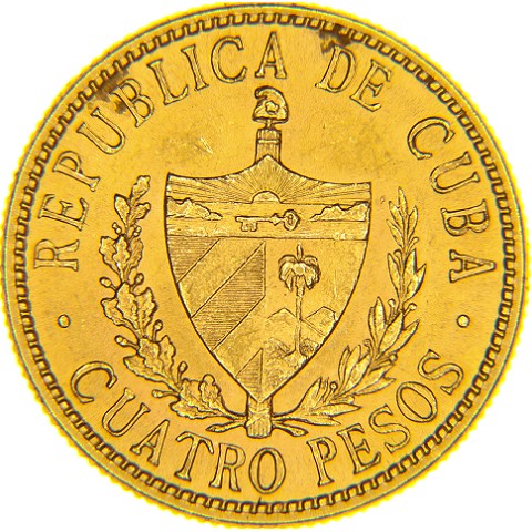 4 Pesos 1915-1916 - Cuba