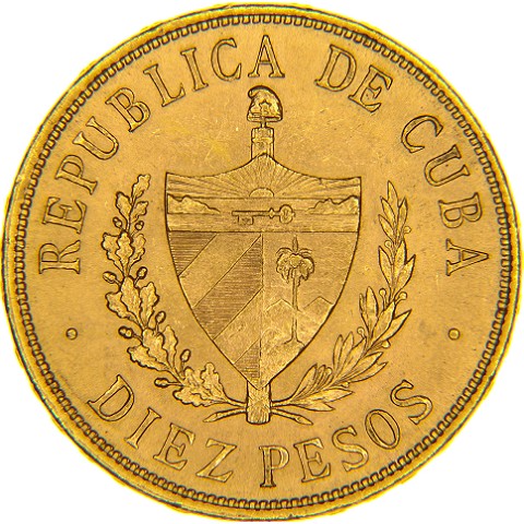 10 Pesos 1915-1916 - Cuba