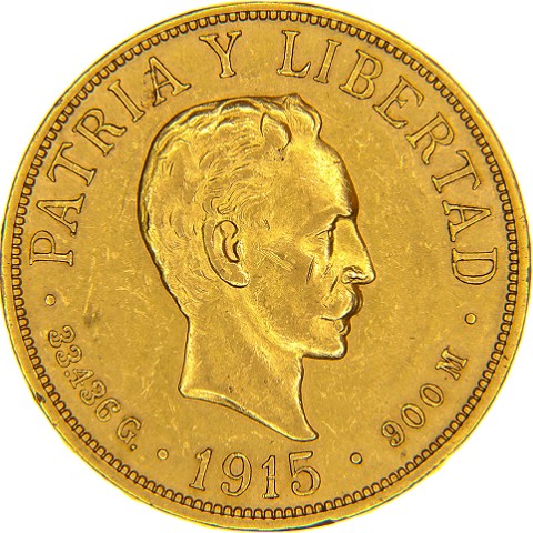 20 Pesos 1915-1916 - Cuba
