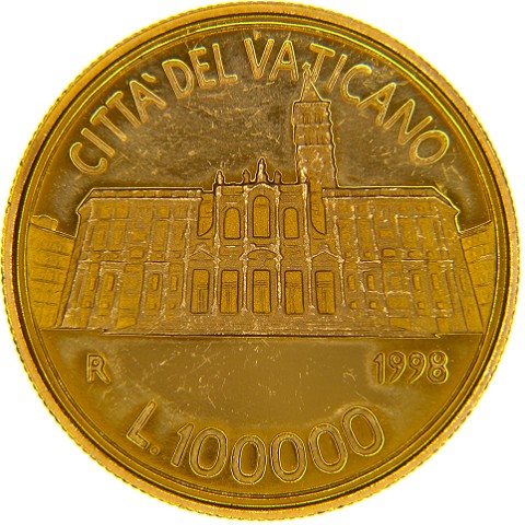 100000 Lire 1998 - Giovanni Paolo II - Città del Vaticano
