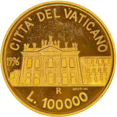 100000 Lire 1996 - Giovanni Paolo II - Città del Vaticano