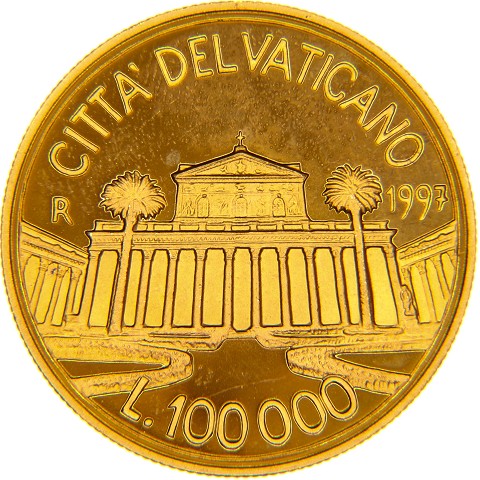 100000 Lire 1997 - Giovanni Paolo II - Città del Vaticano